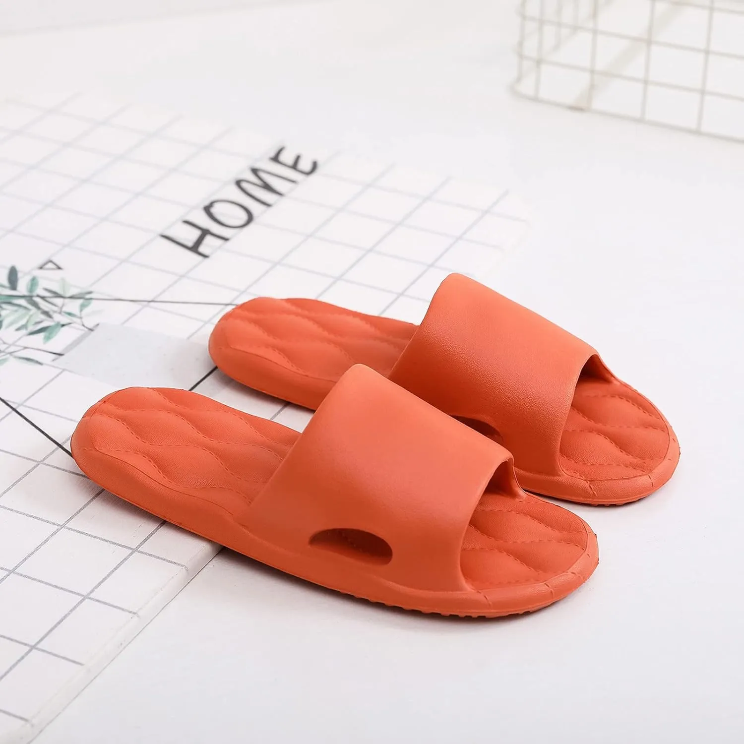 Indoor Slippers Men's Athletic Outdoor Sandals Slides Ultra Comfort Non-Slip Shower Sandals Indoor and Outdoor