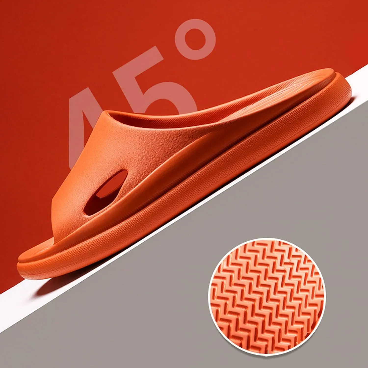 Indoor Slippers Non Slip Quick Drying Bathroom Slippers for Women Men Cloud Sandals Indoor House