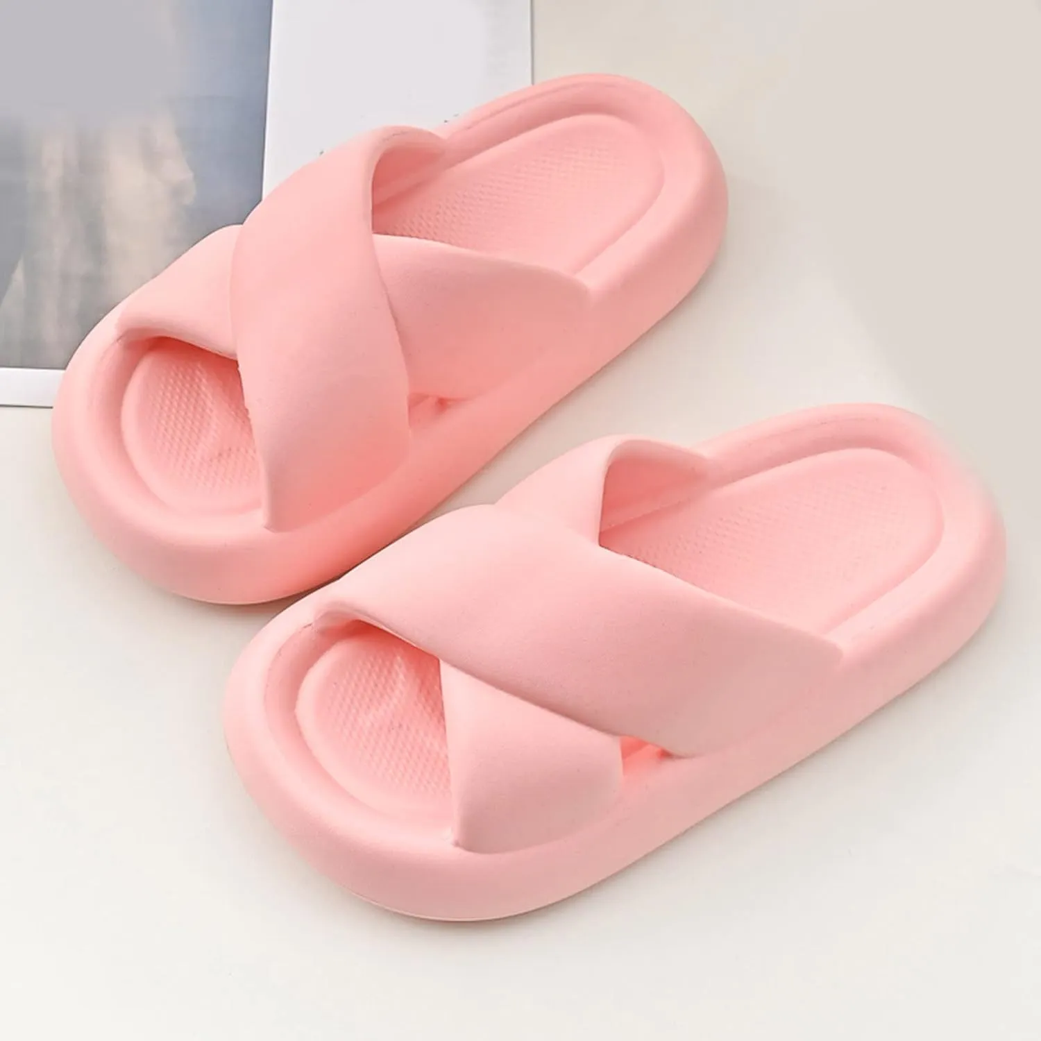 Indoor Slippers Shower Shoes with Drainage Holes House Slippers Lightweight Beach Sandals with Drain Holes