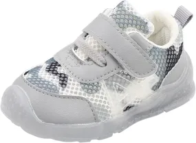 Infant Boys Girls Running Shoes Sneakers Sport Shoes Mesh Breathable Hook Loop Non Slip Soft Sole Shoes