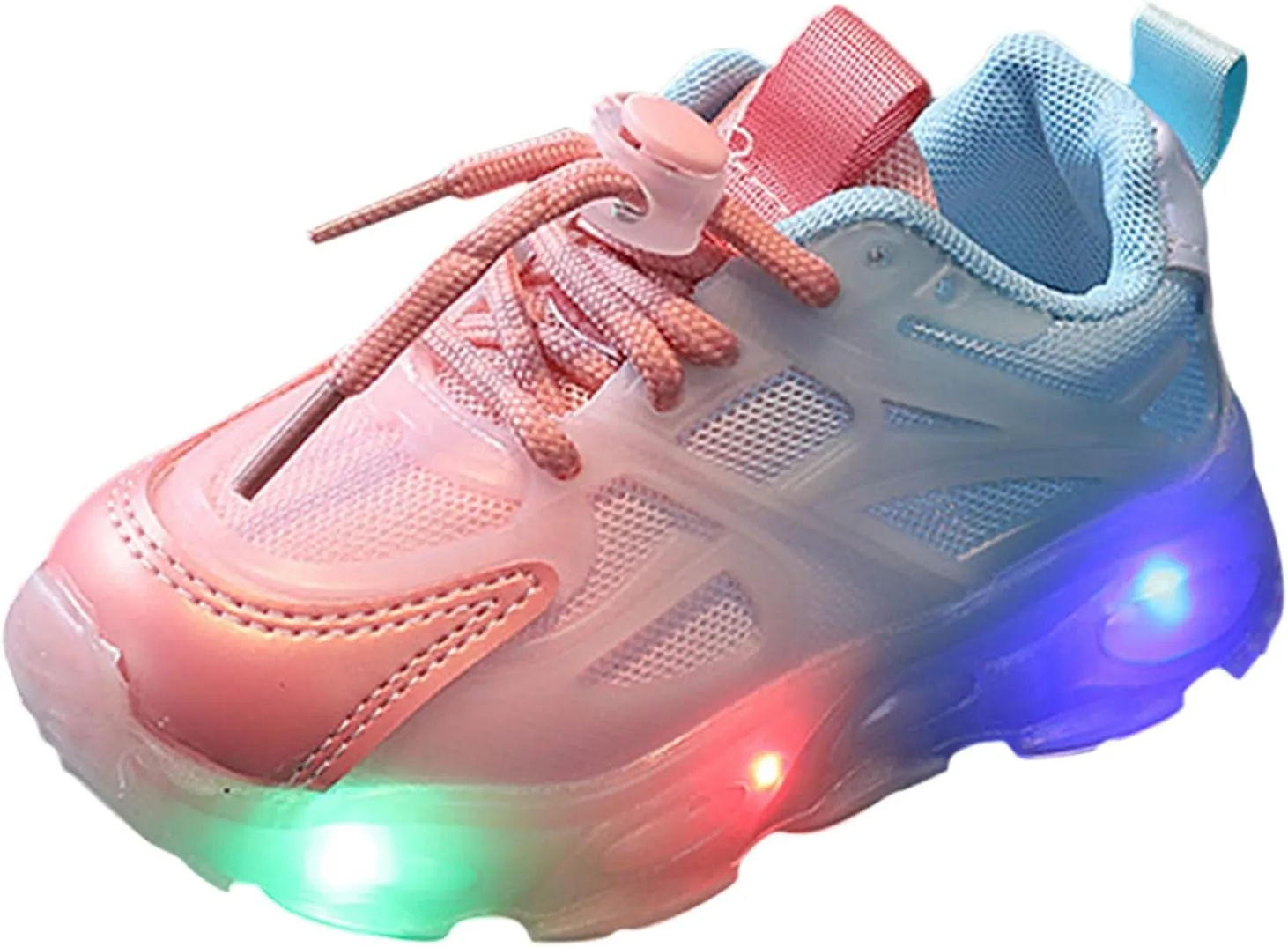 Infant Light Up Shoes Toddler Boys Girls LED Lightweight Mesh Walking Shoes Children Kids Breathable Tennis Shoes