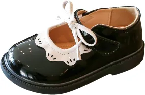 Jelly Shoes for Girls Size 9 Toddler Little Girl Oxfords Dress Shoes Casual Slip on Ballet Flat Oink Slides
