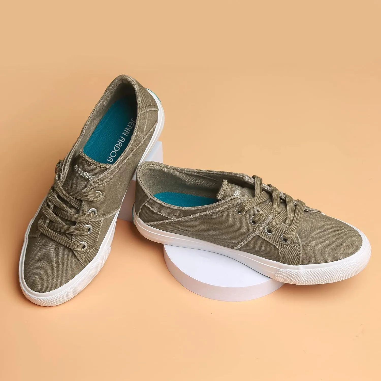 JENN ARDOR Womens Fashion Sneakers Slip On Shoes Women Sneakers Canvas Shoes Womens Tennis Comfortable Walking Flats for Womens Casual Shoes