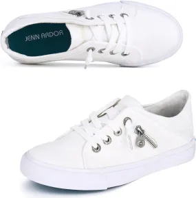 JENN ARDOR Womens Fashion Sneakers Slip On Shoes Women Sneakers Canvas Shoes Womens Tennis Comfortable Walking Flats for Womens Casual Shoes