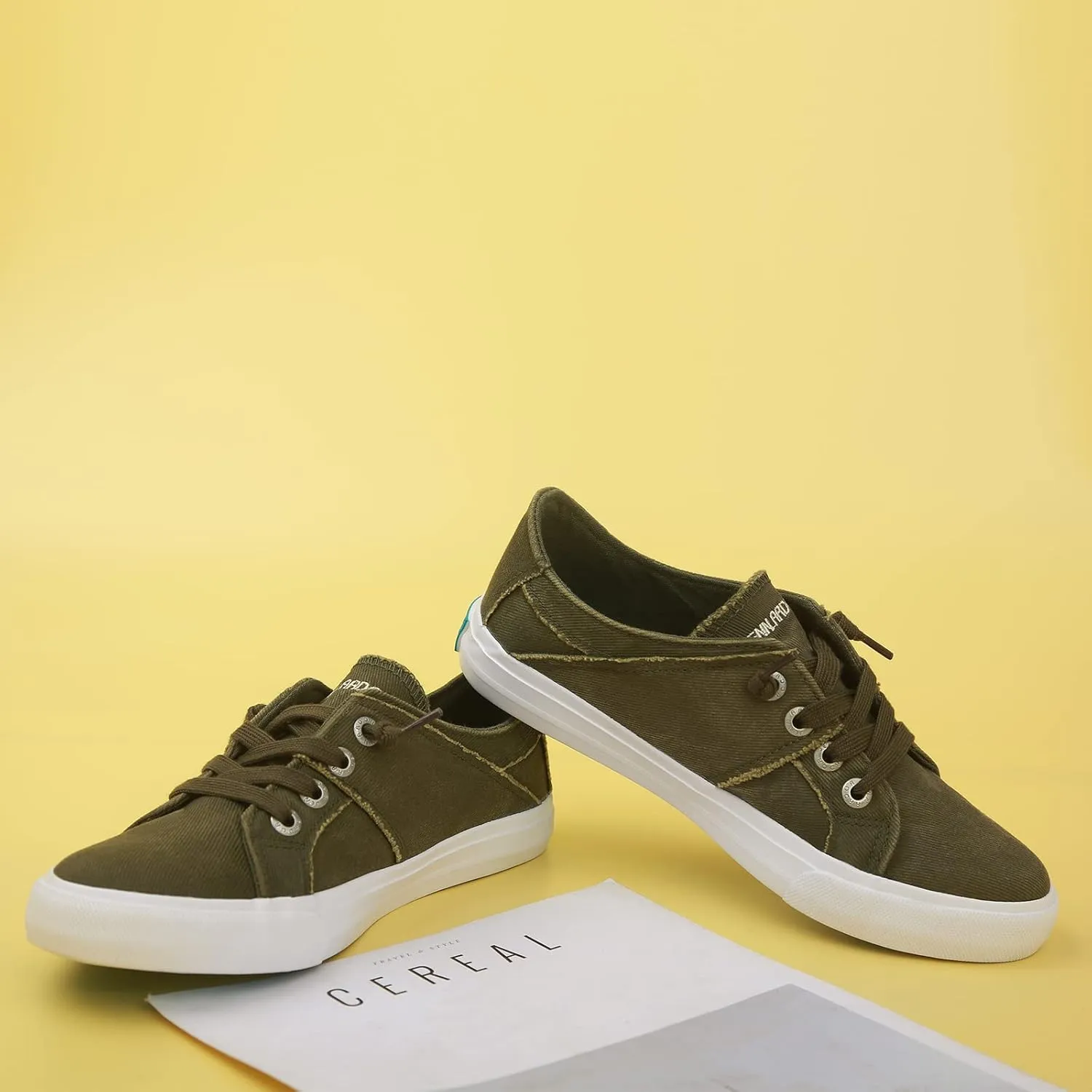 JENN ARDOR Womens Fashion Sneakers Slip On Shoes Women Sneakers Canvas Shoes Womens Tennis Comfortable Walking Flats for Womens Casual Shoes
