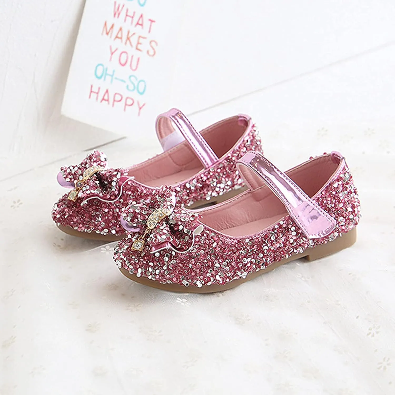 Kid Apparel Girl Toddler Shoes Sandals Shoes Fashion Girls Princess Non-Slip Bow Kids Crystal 10c Sneakers