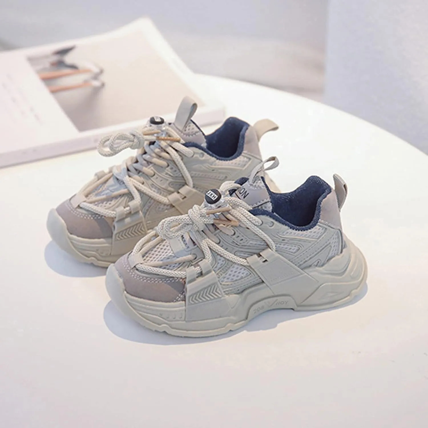 Kids Casual Mesh Sneakers Toddler Girls Boys Breathable Comfort Walking Non Slip Slip On Sports Athletic Shoes
