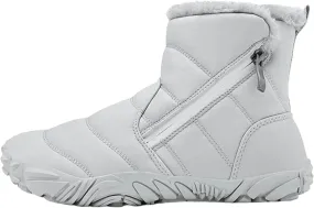 Kids Fr Lined Barefoot Shoes, Unisex-Child Wide Toe Box Hiking Boots, Boys Girls Anti-Slip High Top Snow Boots