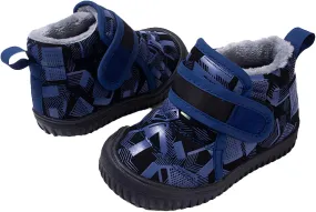 Kids Fuzzy Snow Sport Shoes Fr Lined Open Toe Non Slip Shoes Boys Girls Outdoor Ski Cotton Booties Fashion Loafers