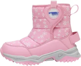 Kids Girls Insulated Fr Winter Warm Snow Boots Size 6 Boots Toddler Water Proof Shoes Girls Big Kids Snow Shoes