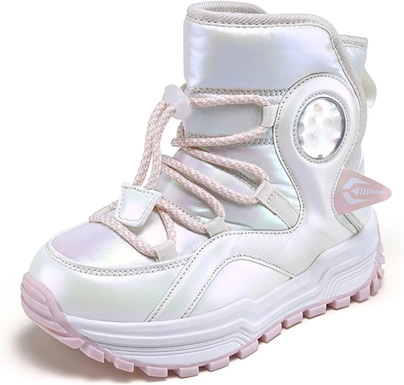 Kids Girls Thickened Warm Snow Boots Insulated Faux Fr Lined Water-esistant Non-Slip Winter Size 5 Girls Shoes