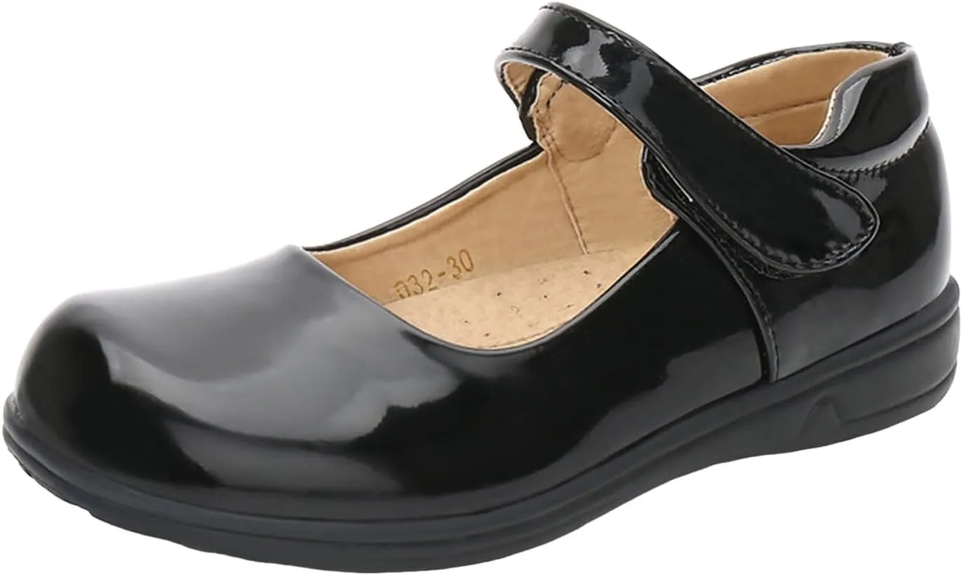 Kids Running Shoes Fashion Summer and Girls Leather Shoes Boots Student Dress Performance Hook Loop Slip On Comfortable