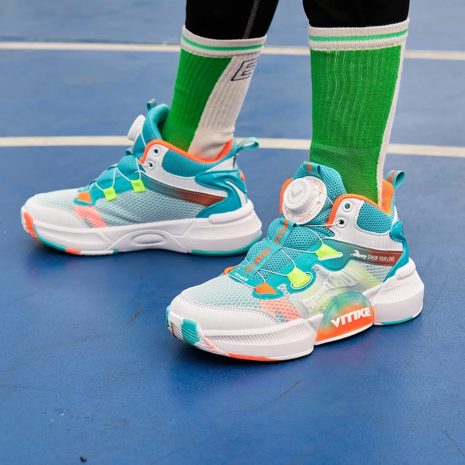 Kids Shoes Boys Sneakers Girls Sports Shoe Breathable Lightweight Basketball Sneaker