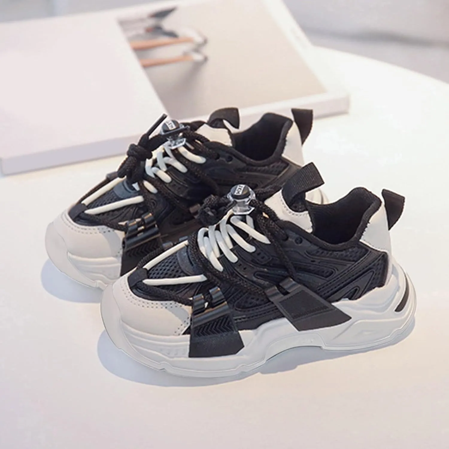 Kids Slip On Athletic Sneakers, Comfortable Running Shoes for Boys Girls Stylish Supportive Footwear for Active