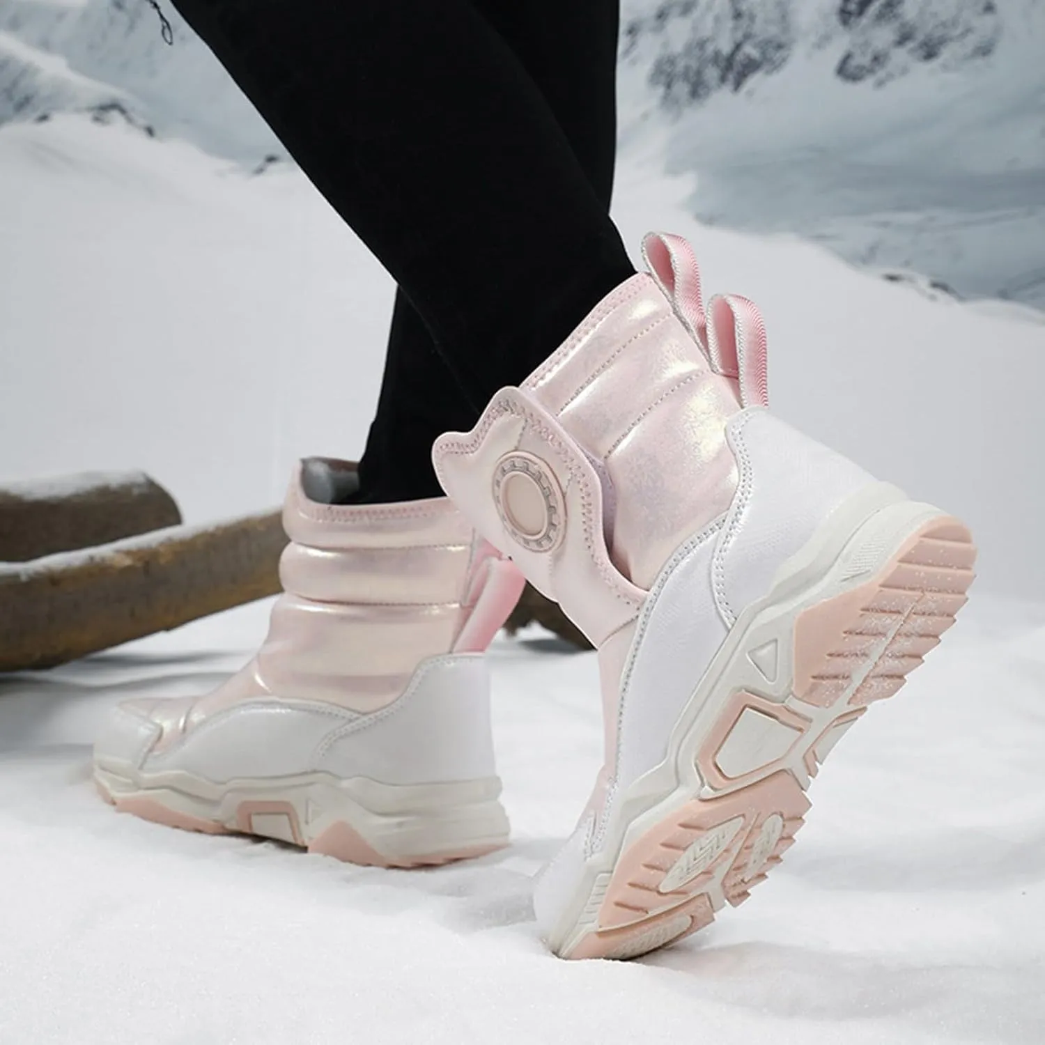 Kids Snow Boots For Girls Winter Boot Waterproof Warm Anti-Slip Shoes Kids Snow Boots Insulated Snow Boots For Boys