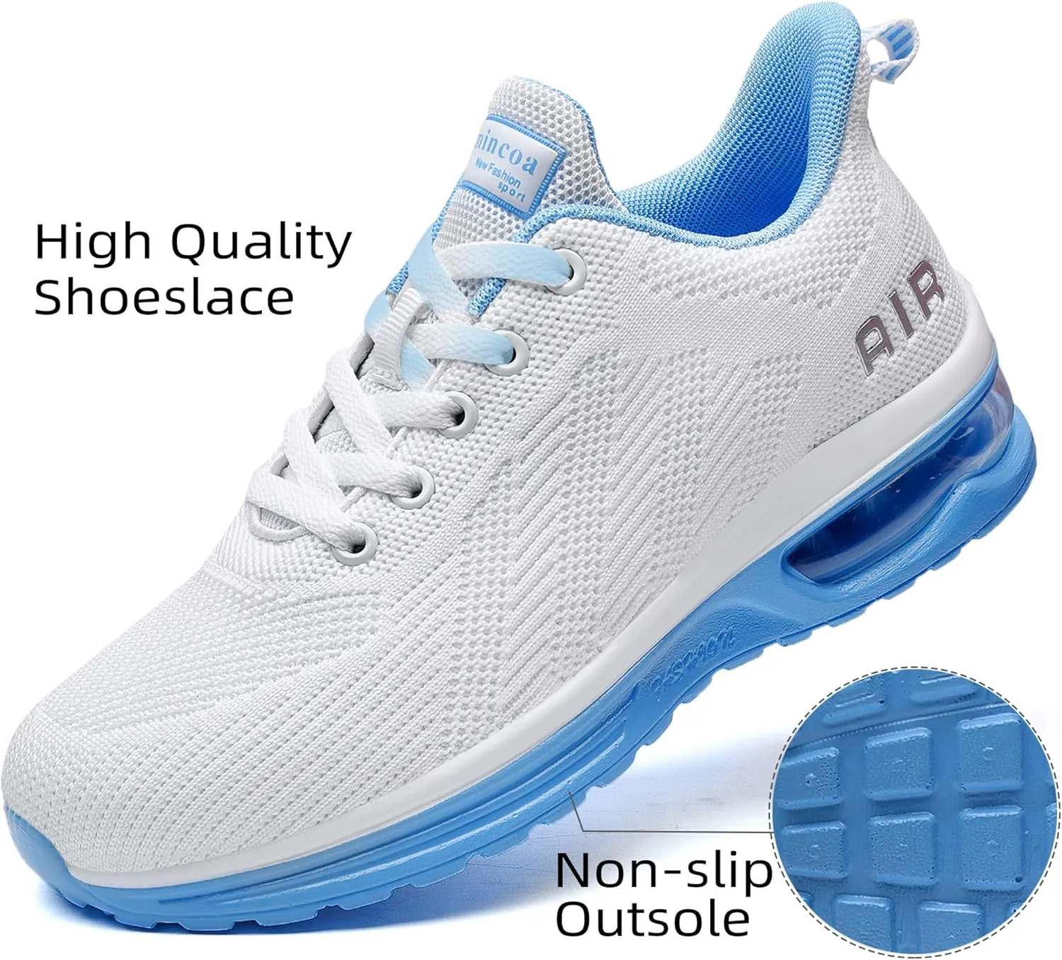 Lamincoa Womens Walking Shoes Lightweight Running Shoes Womens Tennis Shoes Non Slip Air Shoes Breathable Mesh Air Cushion Sneakers for Gym Workout Sports