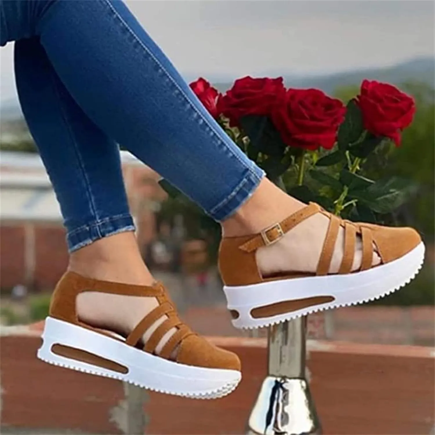 Lausiuoe Womens Shoes Casual Dressy Fashion Canvas Shoes Round Toe Non-Slip Comfortable Walking Slip On Sneakers Flat Loafers