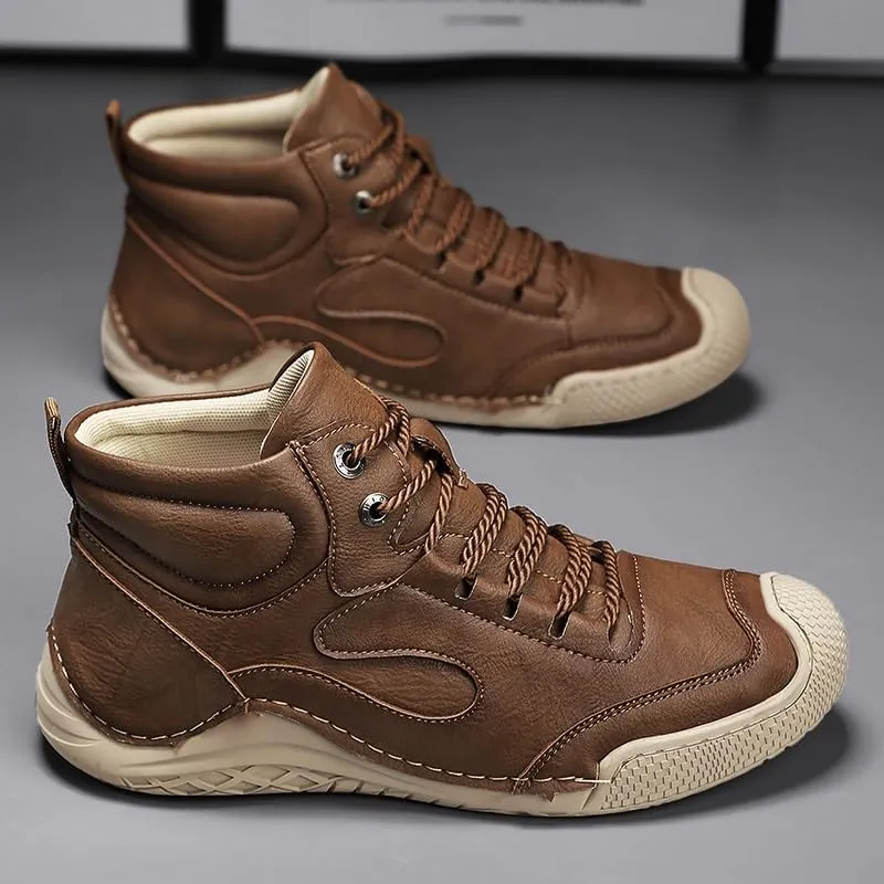 Lightweight Comfortable Walking Running Sneakers for Men Stylish Lace Up Casual Walking Business Driving Dress Shoes