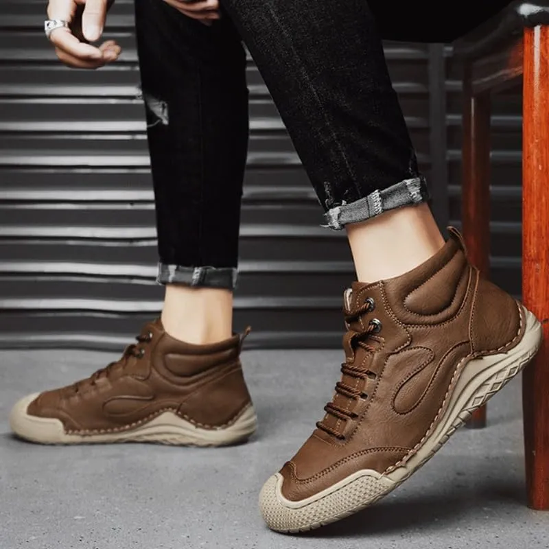 Lightweight Comfortable Walking Running Sneakers for Men Stylish Lace Up Casual Walking Business Driving Dress Shoes