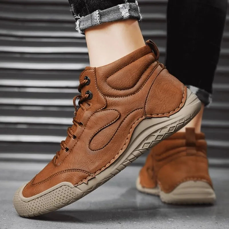 Lightweight Comfortable Walking Running Sneakers for Men Stylish Lace Up Casual Walking Business Driving Dress Shoes