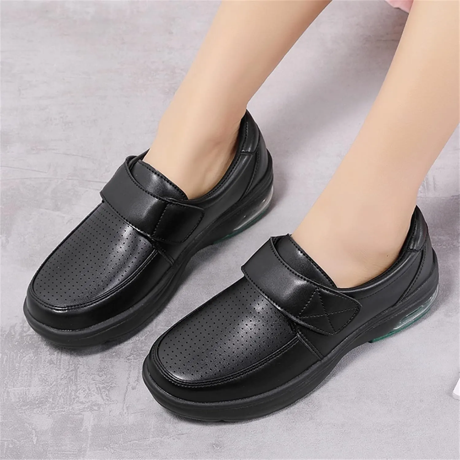 Lightweight Walking Shoes Cushion Casual Shoes Shoes Single Shoes Hook&Loop Women's Shoes Soft Bottom Women's