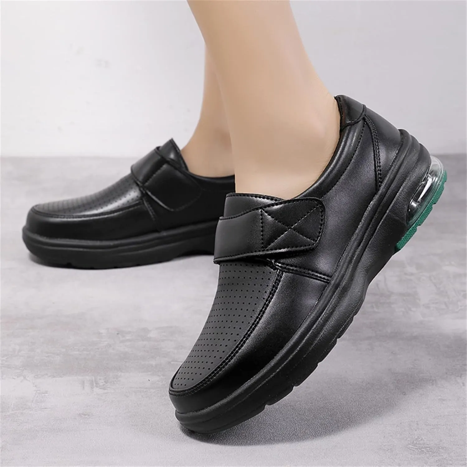 Lightweight Walking Shoes Cushion Casual Shoes Shoes Single Shoes Hook&Loop Women's Shoes Soft Bottom Women's