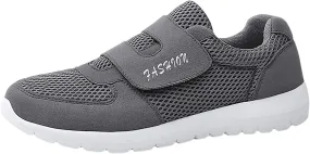 Lightweight Walking Shoes Women's 2023 New Hook Loop Solid Color Fly Woven Mesh Breathable Running Women's