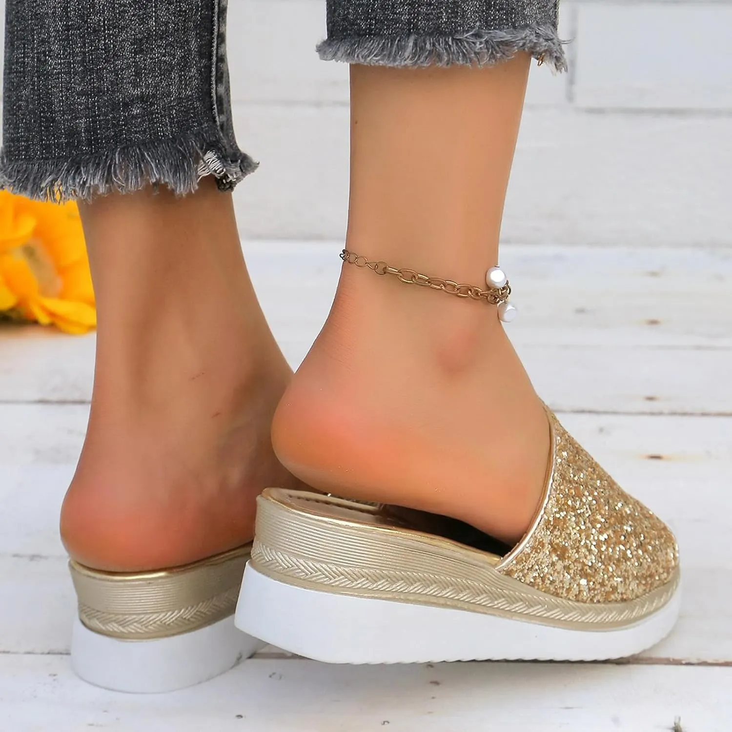Lightweight Wedge Sandals for Women Summer Low Wedges Womens Comfortable Open Toe Sandal Party Dress Sandals