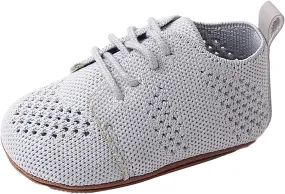 Little Boys Shoes Infant Girls Boys Single Shoes First Shoes Toddler Soft Bottom Breathable Lace Up Toddler Kids