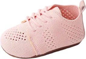 Little Boys Shoes Infant Girls Boys Single Shoes First Shoes Toddler Soft Bottom Breathable Lace Up Toddler Kids