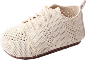 Little Boys Shoes Infant Girls Boys Single Shoes First Shoes Toddler Soft Bottom Breathable Lace Up Toddler Kids
