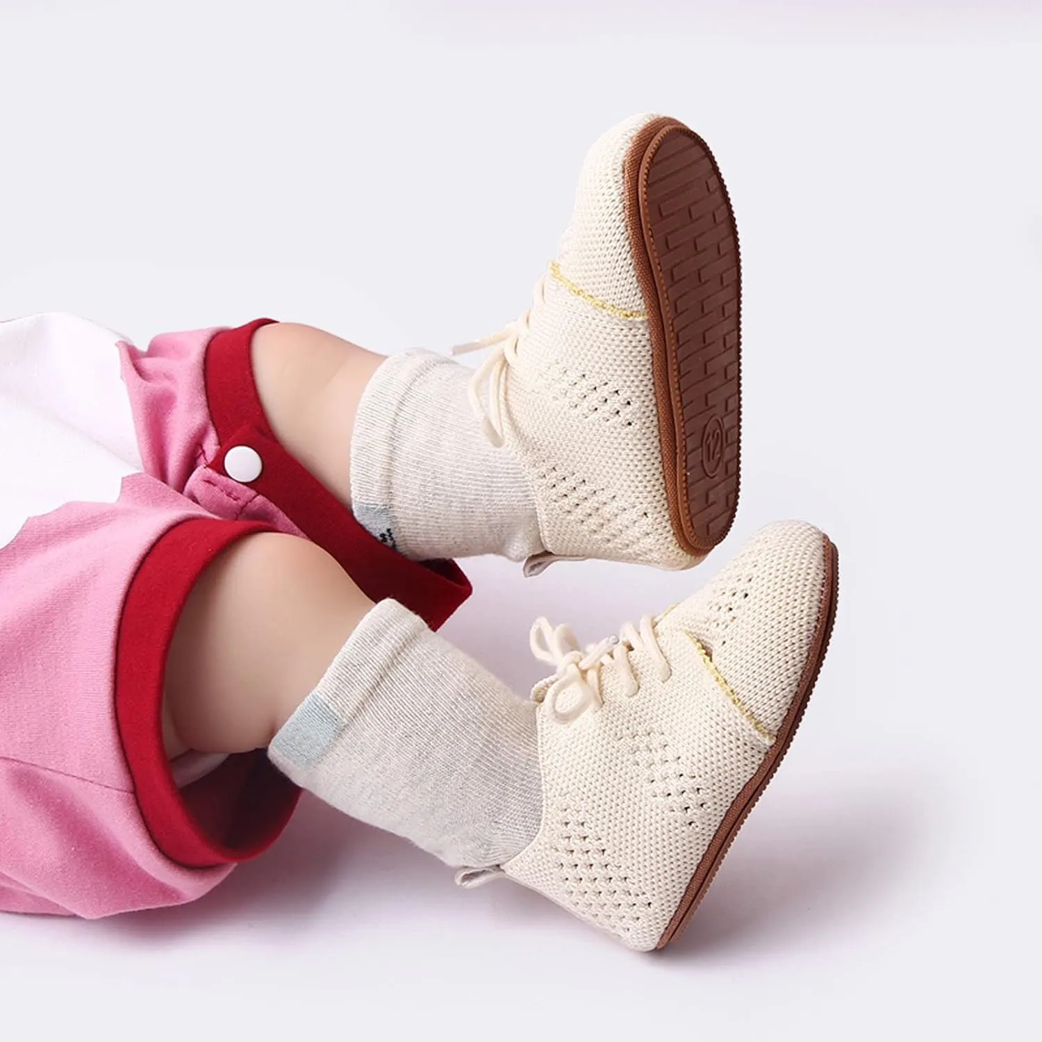 Little Boys Shoes Infant Girls Boys Single Shoes First Shoes Toddler Soft Bottom Breathable Lace Up Toddler Kids