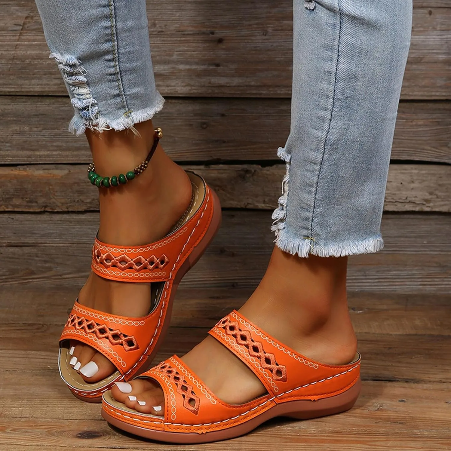 Low Wedge Sandals for Women Sandals Wedge for Women Beach Womens Sandal Comfortable Summer Shoes for Womens 2025