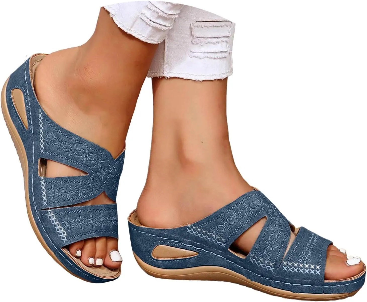 Low Wedge Sandals for Women Wedge Sandals for Women Beach Womens Sandal Comfortable Summer Shoes for Womens 2025