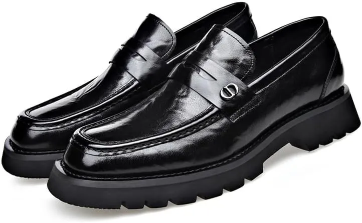 Men Business Casual Derby Shoes Men's Fashion Classic Slip On Low Oxfords Shoes Patent Leather Wingtip Brogue Dress Shoes(6.5)
