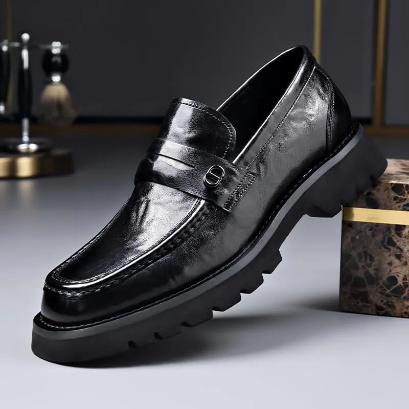 Men Business Casual Derby Shoes Men's Fashion Classic Slip On Low Oxfords Shoes Patent Leather Wingtip Brogue Dress Shoes(6.5)