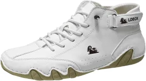 Men Casual Dress Shoes Men's Running Shoes Tennis Walking Fashion High Top Boots Sneakers Non Slip Sports Work Shoes