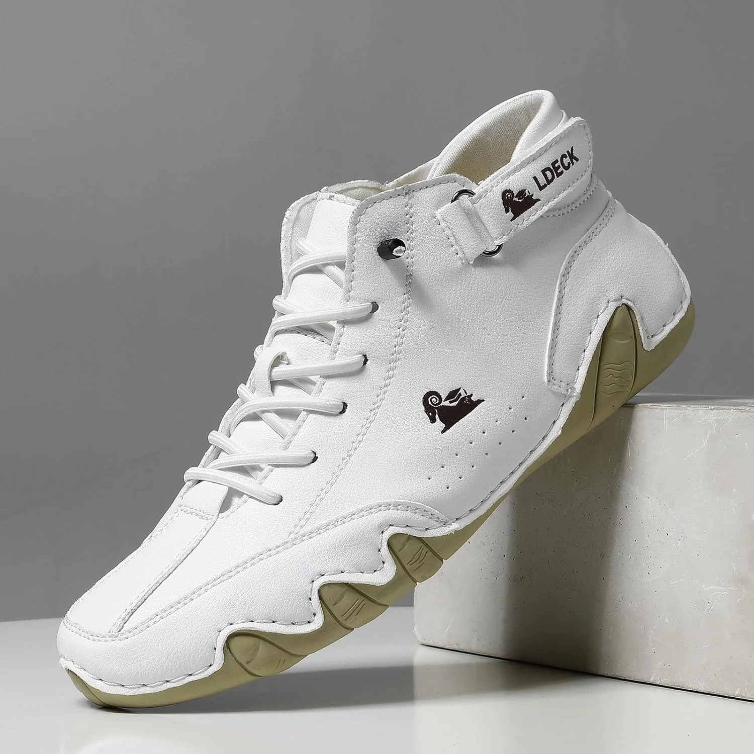 Men Casual Dress Shoes Men's Running Shoes Tennis Walking Fashion High Top Boots Sneakers Non Slip Sports Work Shoes