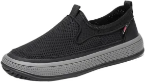 Men Hands-Free Slip-On Summer Walking Casual Loafers Shoes for Men's Outdoor Non-Slip Walking Moccasins Shoes Flats Breathable Sport Outdoor