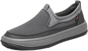 Men Hands-Free Slip-On Summer Walking Casual Loafers Shoes for Men's Outdoor Non-Slip Walking Moccasins Shoes Flats Breathable Sport Outdoor