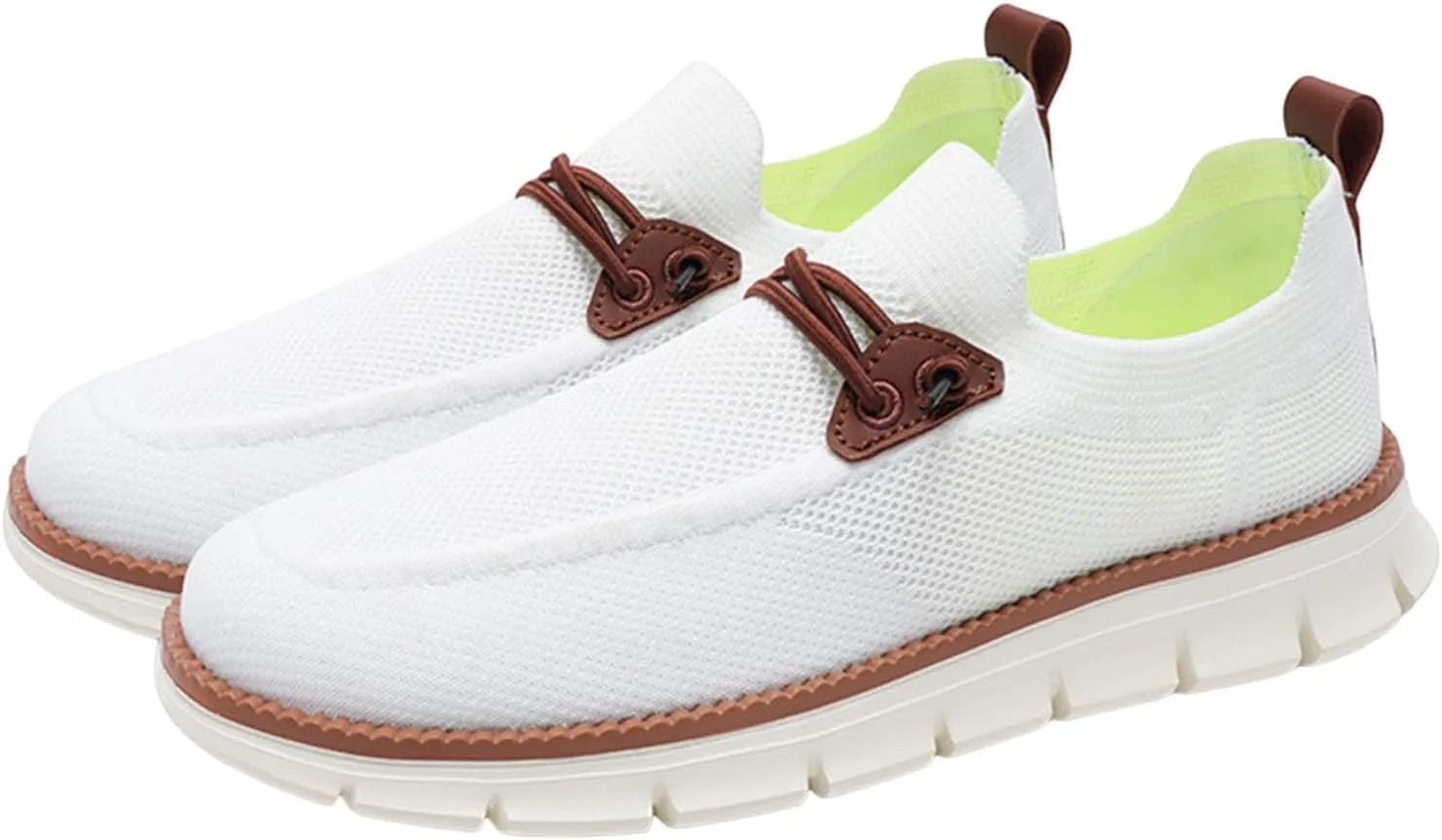Men Loafers Shoes Casual Slip on Sneakers Fashion Lace up Wolking Dress Business Oxfords Work Lightweight Footwear