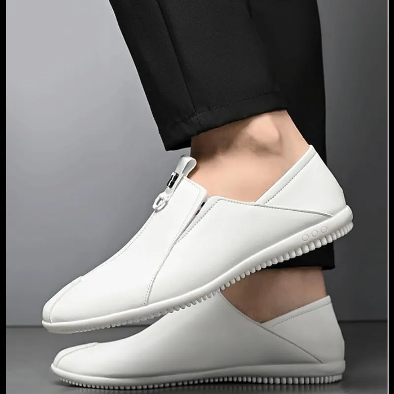 Men-Slip on Summer Walking Moccasins Casual Shoes for Men's Outdoor Activities Comfortable Cowhide Soles Non-Slip Walking Loafers Shoes