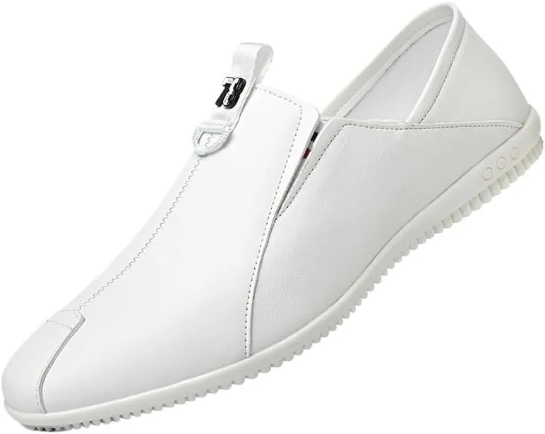 Men-Slip on Summer Walking Moccasins Casual Shoes for Men's Outdoor Activities Comfortable Cowhide Soles Non-Slip Walking Loafers Shoes