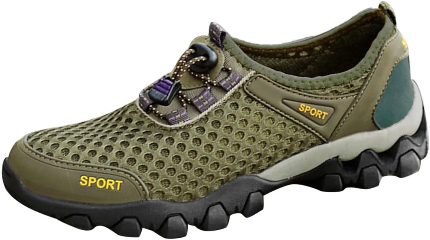 Men Summer Mesh Breathable Hiking Shoes Comfortable Walking Shoes Outdoor Travel Shoes Sneaker Rack for Men Bedroom Men Shoes