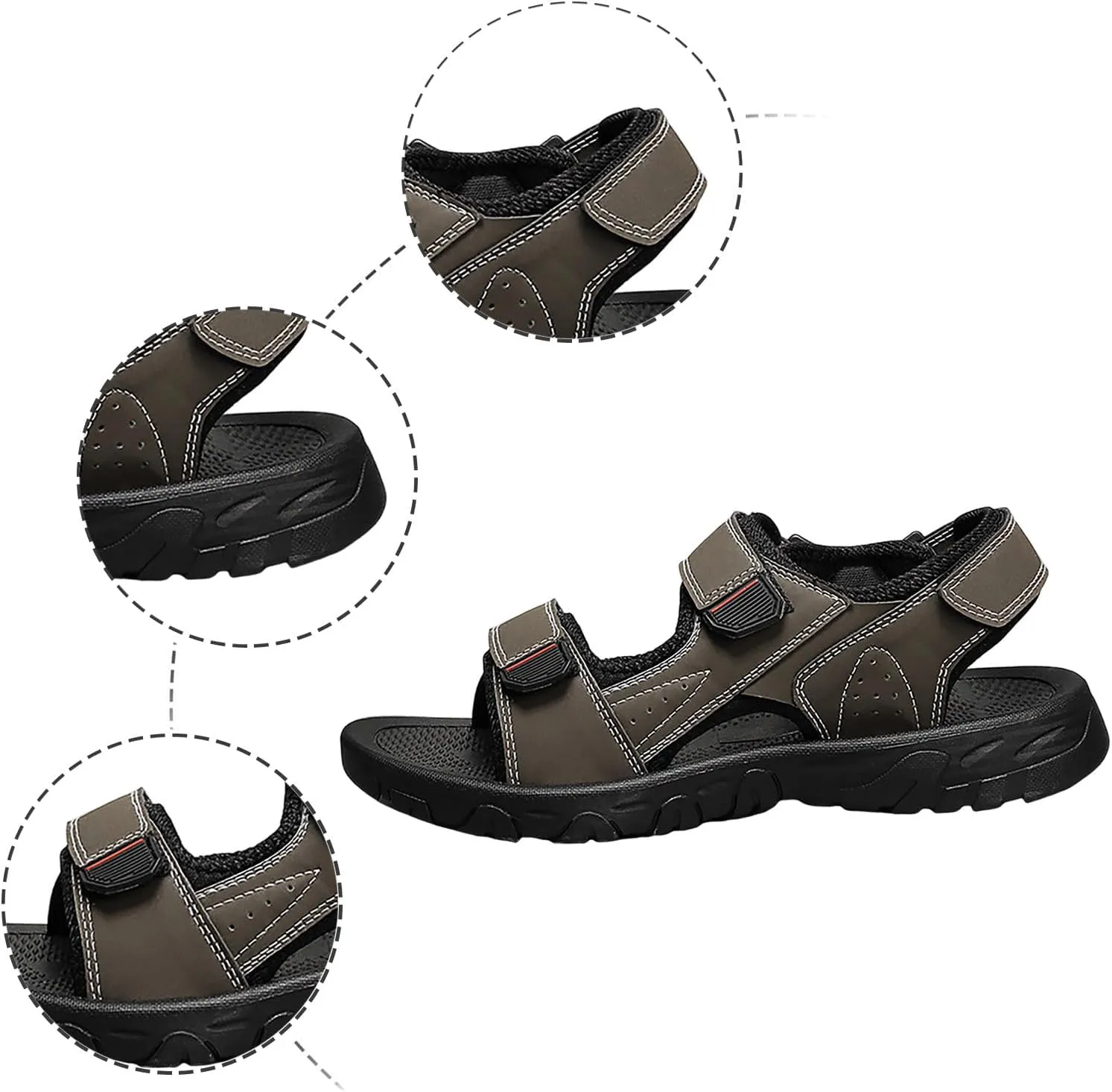 Mens Athletic Sandals Mens Sandals Men Summer Shoes Athletic Sandal Open Toe Hiking Outdoor