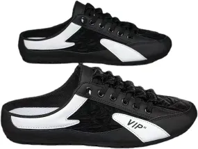 Men's Backless Sneakers,New Summer Slip-on Men's Sports Slippers, Casual Mule Open Back Sneakers Sports Shoes Low-Top Walking Outdoor Shoes