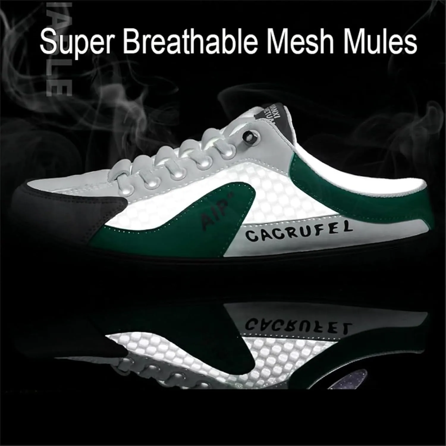 Men's Backless Sneakers,New Summer Slip-on Men's Sports Slippers, Casual Mule Open Back Sneakers Sports Shoes Low-Top Walking Outdoor Shoes