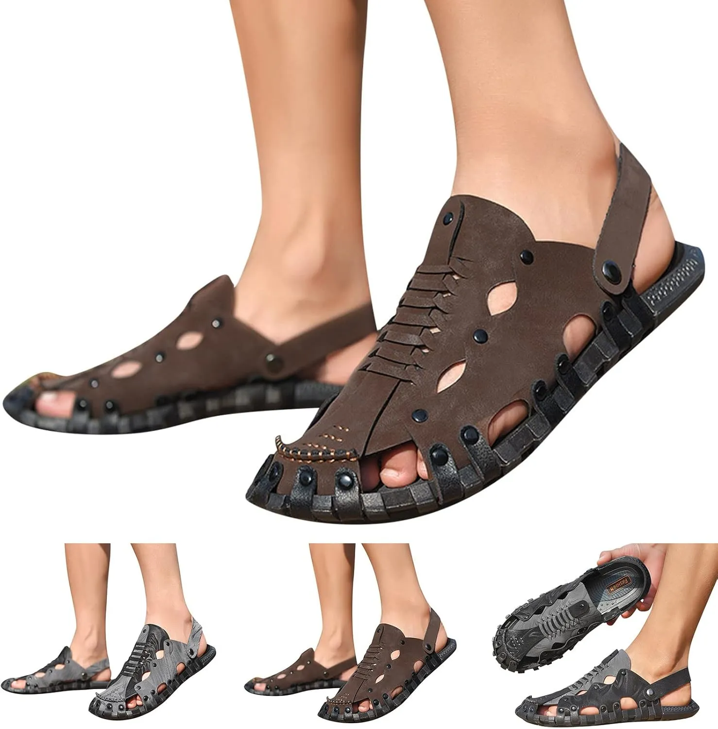 Mens Beach Sandals Mens Sandals Men Summer Shoes Athletic Sandal Open Toe Hiking Outdoor