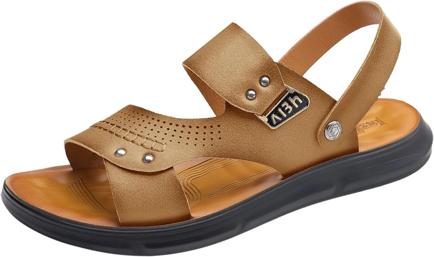 Mens Beach Sandals Sandal for Men Mens Sandals Outdoor Comfortable Lightweight Summer Non Slip Sandal