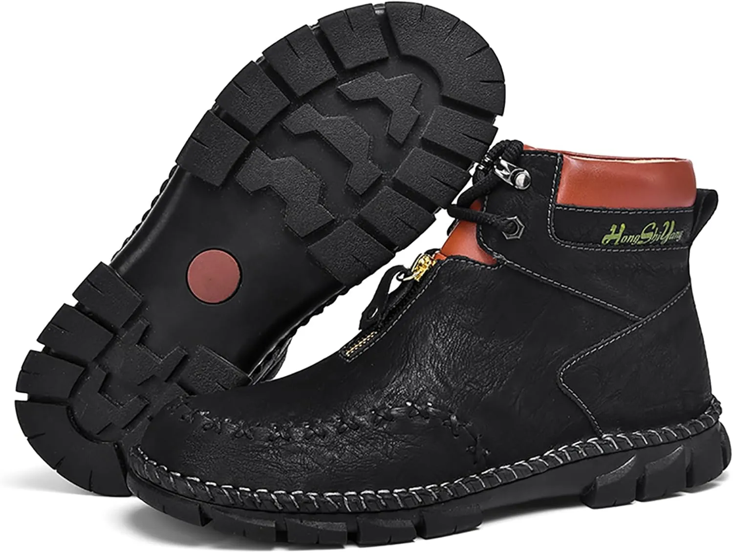 Men's Boots Leather Casual Work Hiking Shoes Chelsea Chukka Stylish Retro Classic